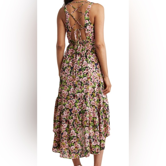 Stitchdrop hi-low floral dress. Size Med - Picture 2 of 12